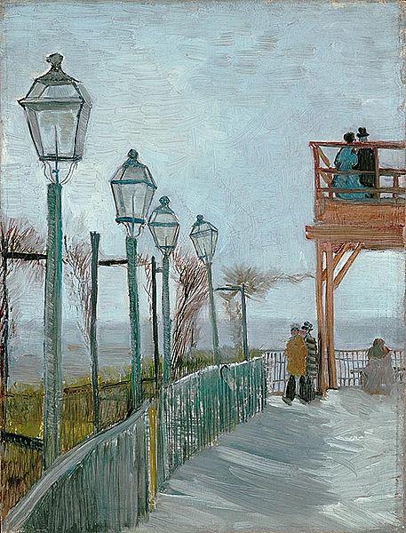 Vincent Van Gogh Terrace and Observation Deck at the Moulin de Blute-Fin, Montmartre